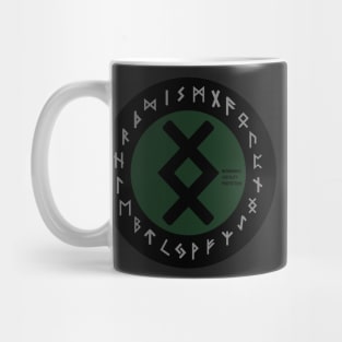 Green Inguz Futhark Rune | Viking Symbol Mug